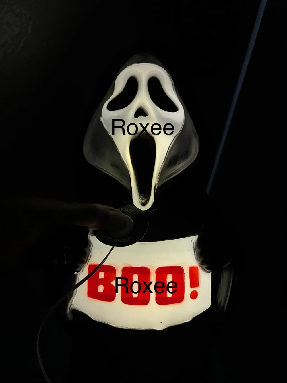 GHOST FACE BLOW MOLD LAMP